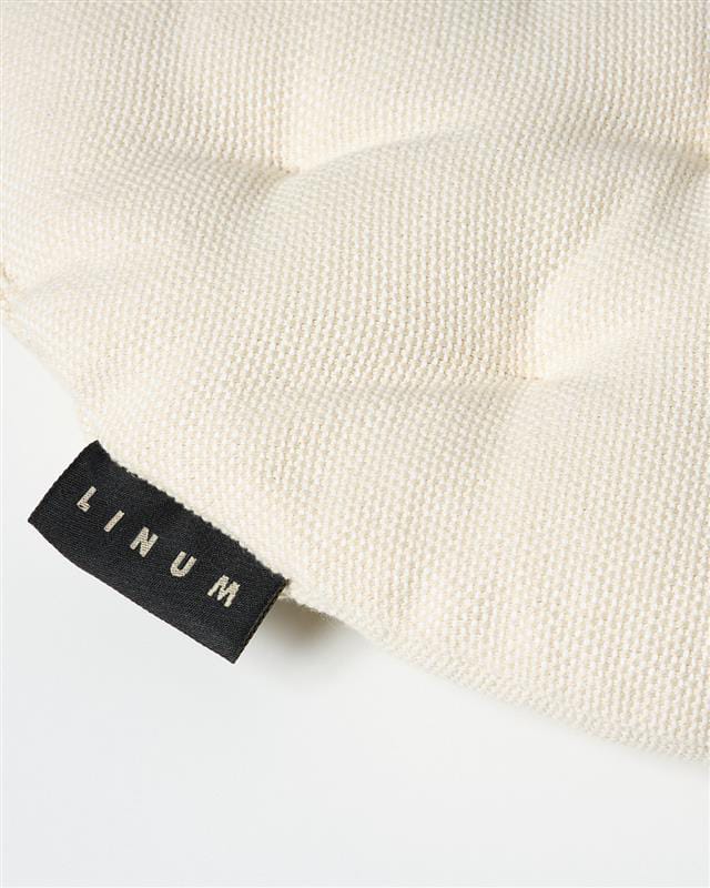 Pepperチェアパッド  Ø37 cm, Creamy beige Linum | リナム