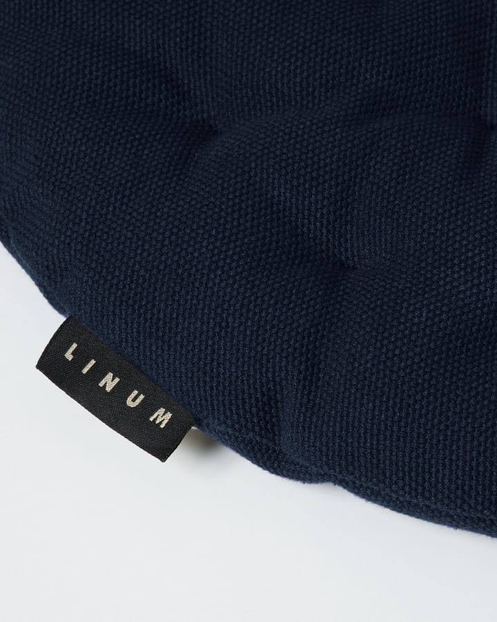Pepperチェアパッド  Ø37 cm, Dark navy blue Linum | リナム