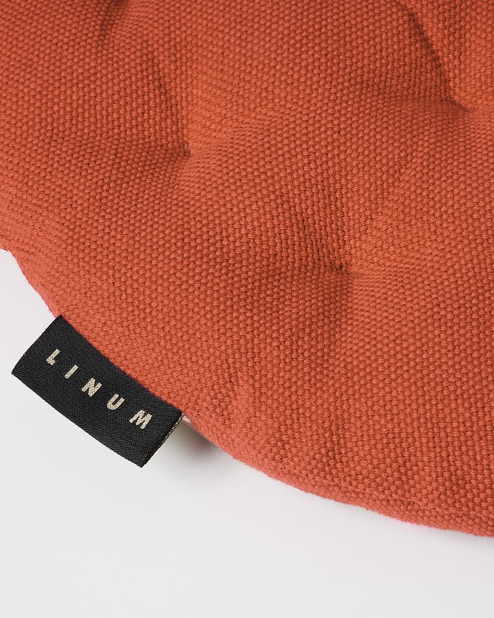 Pepperチェアパッド  Ø37 cm, Rust orange Linum | リナム