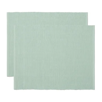 Uni プレースマット 35x46 cm 2パック - Ice green - Linum | リナム