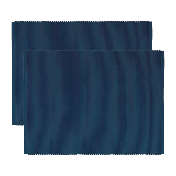 Uni プレースマット 35x46 cm 2パック - Indigo blue - Linum | リナム