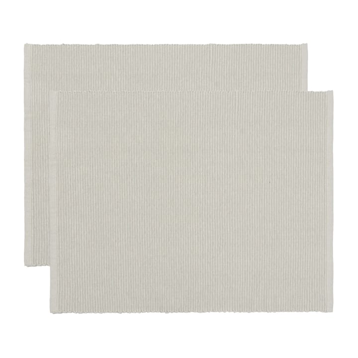 Uni プレースマット 35x46 cm 2パック - Light grey - Linum | リナム