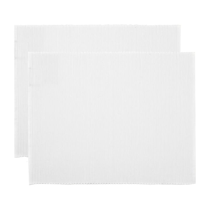Uni プレースマット 35x46 cm 2パック - White - Linum | リナム