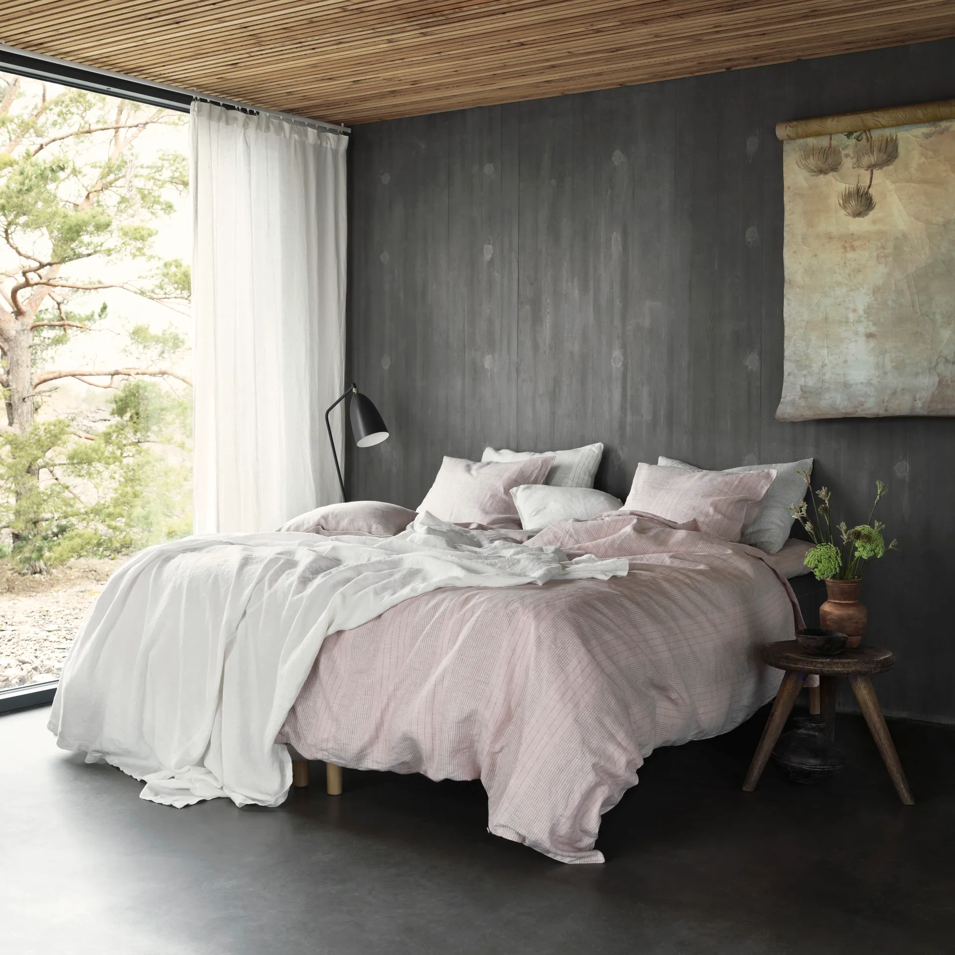 West ベッドスプレッド 250x260 cm, white Linum | リナム