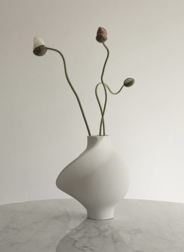 Pirout 花瓶 01 22 cm - Raw White - Louise Roe Copenhagen | ルイスローコペンハーゲン