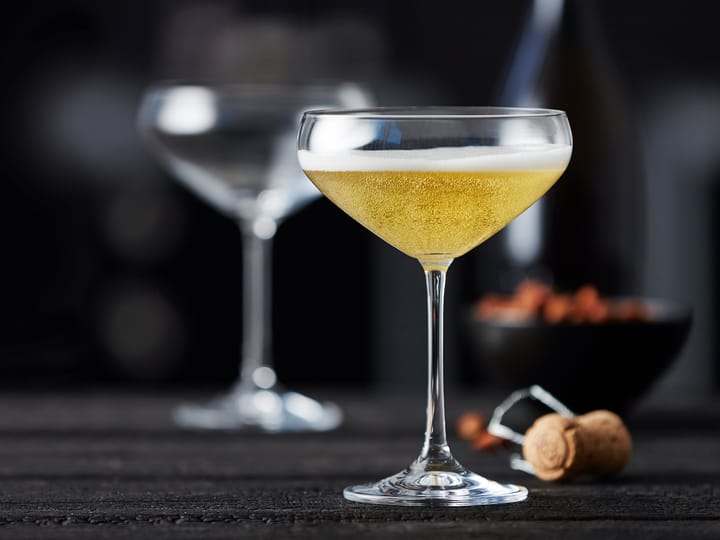 Juvel シャンパングラスー クーペ 34 cl 4本セット, Crystal Lyngby Glas
