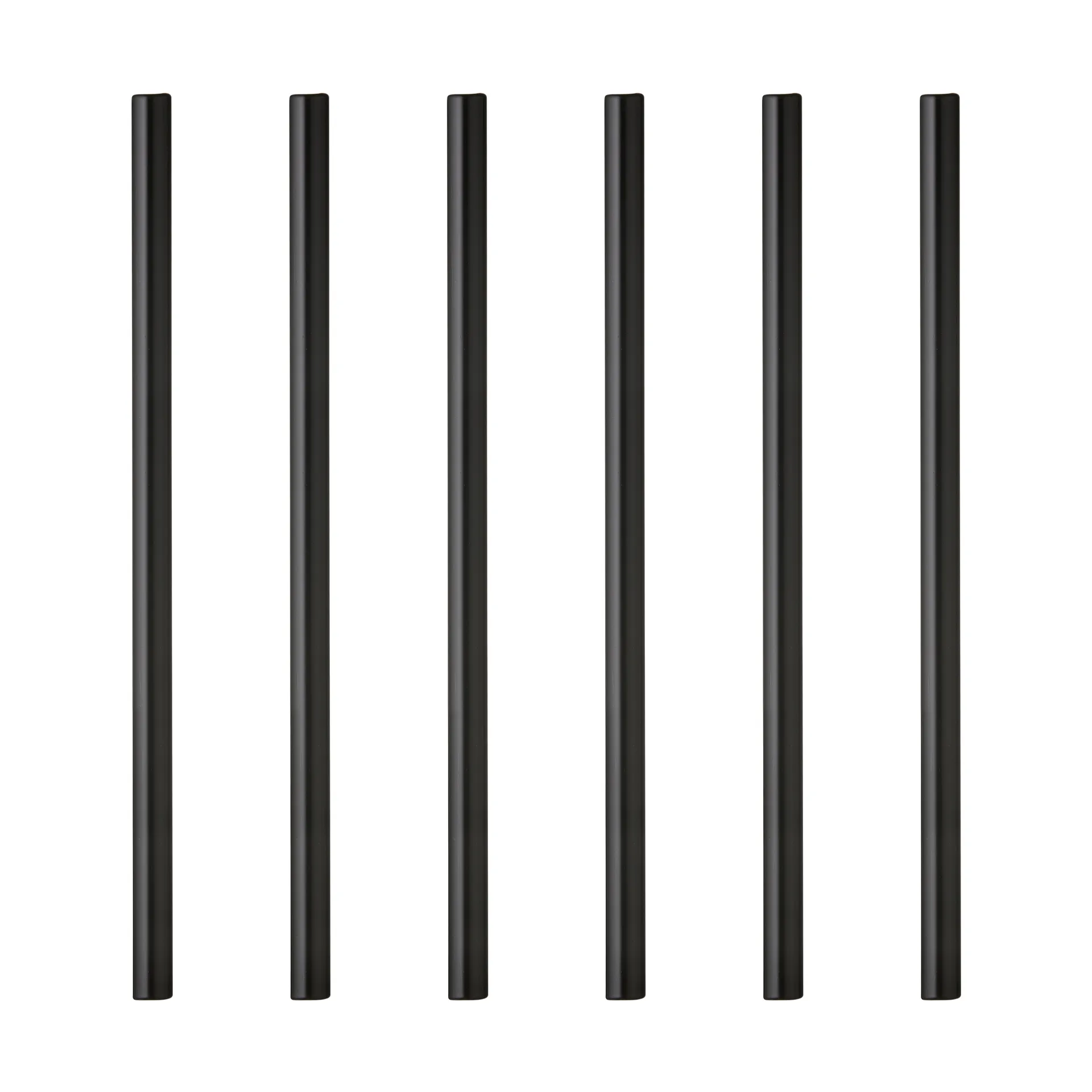 Lyngby ガラスストロー 14.5 cm 6本セット, Black Lyngby Glas