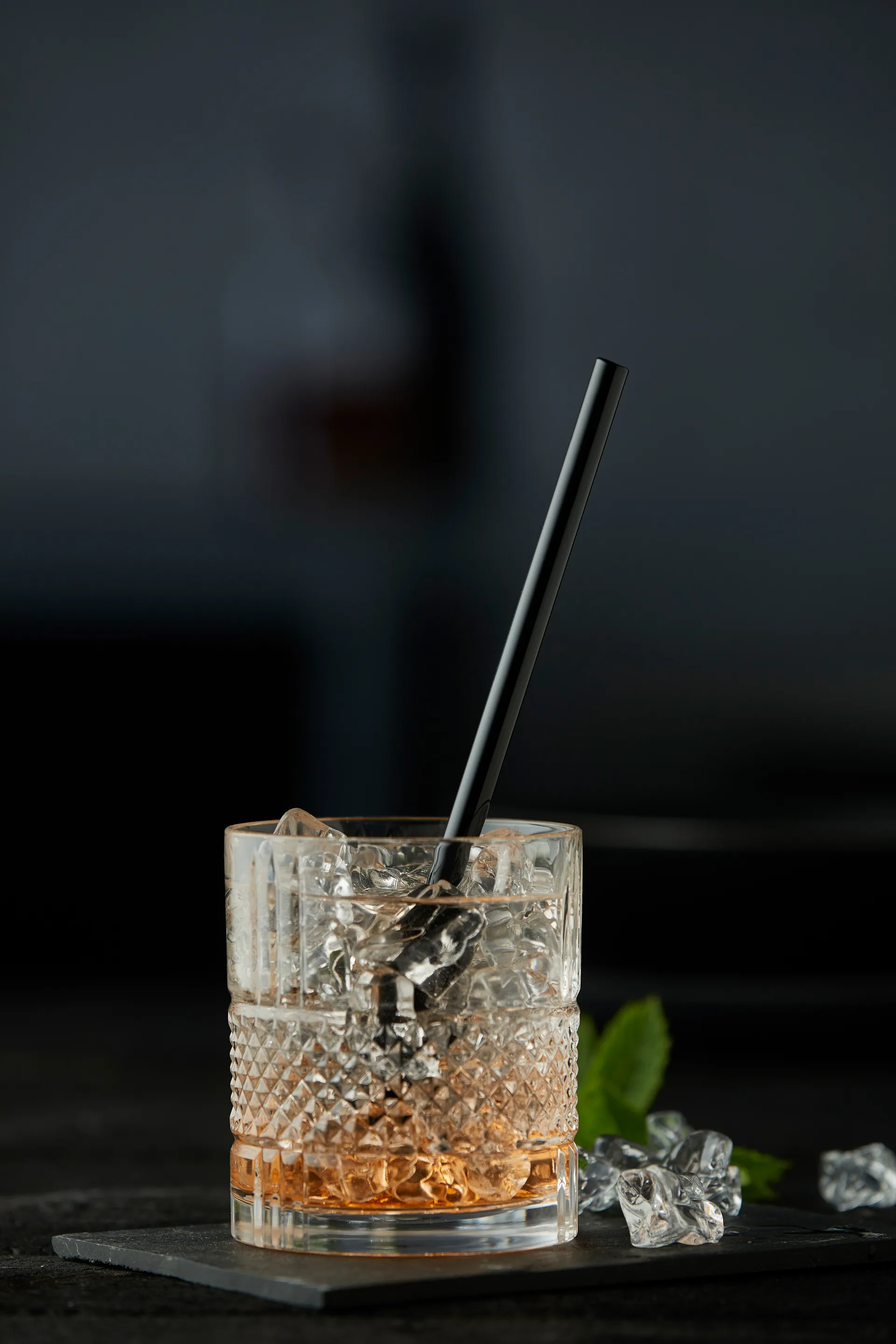 Lyngby ガラスストロー 14.5 cm 6本セット, Black Lyngby Glas