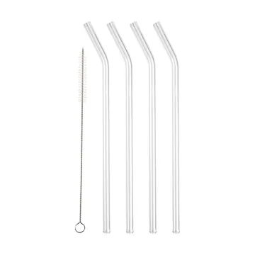 Lyngby ガラスストロー 21.5 cm 4本セット - Clear - Lyngby Glas