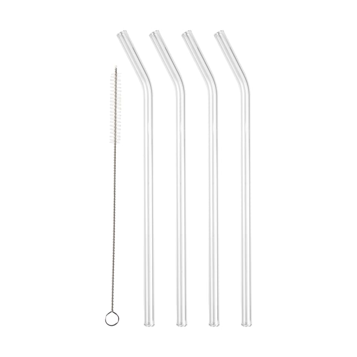 Lyngby ガラスストロー 21.5 cm 4本セット - Clear - Lyngby Glas
