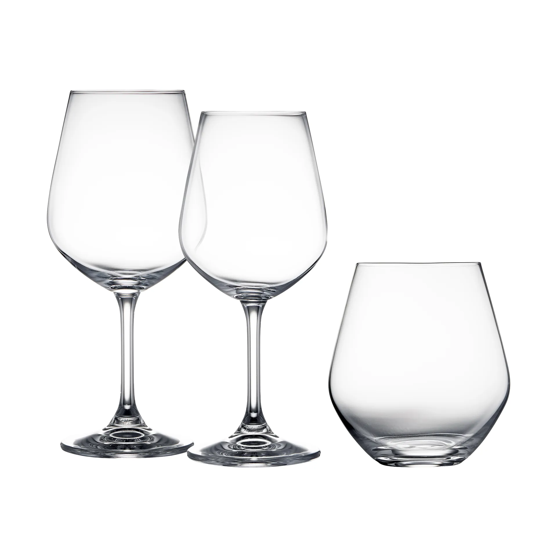 Lyngby Glas グラス 18 本セット, Crystal Lyngby Glas