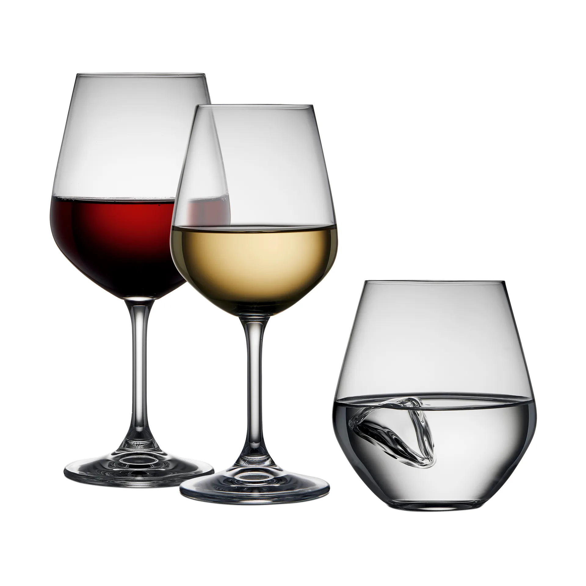 Lyngby Glas グラス 18 本セット, Crystal Lyngby Glas