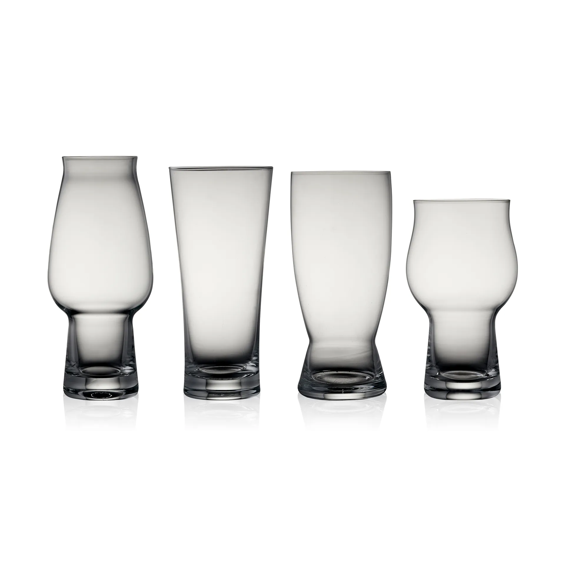 Lyngby Glas ビールグラス 4本セット, Crystal Lyngby Glas