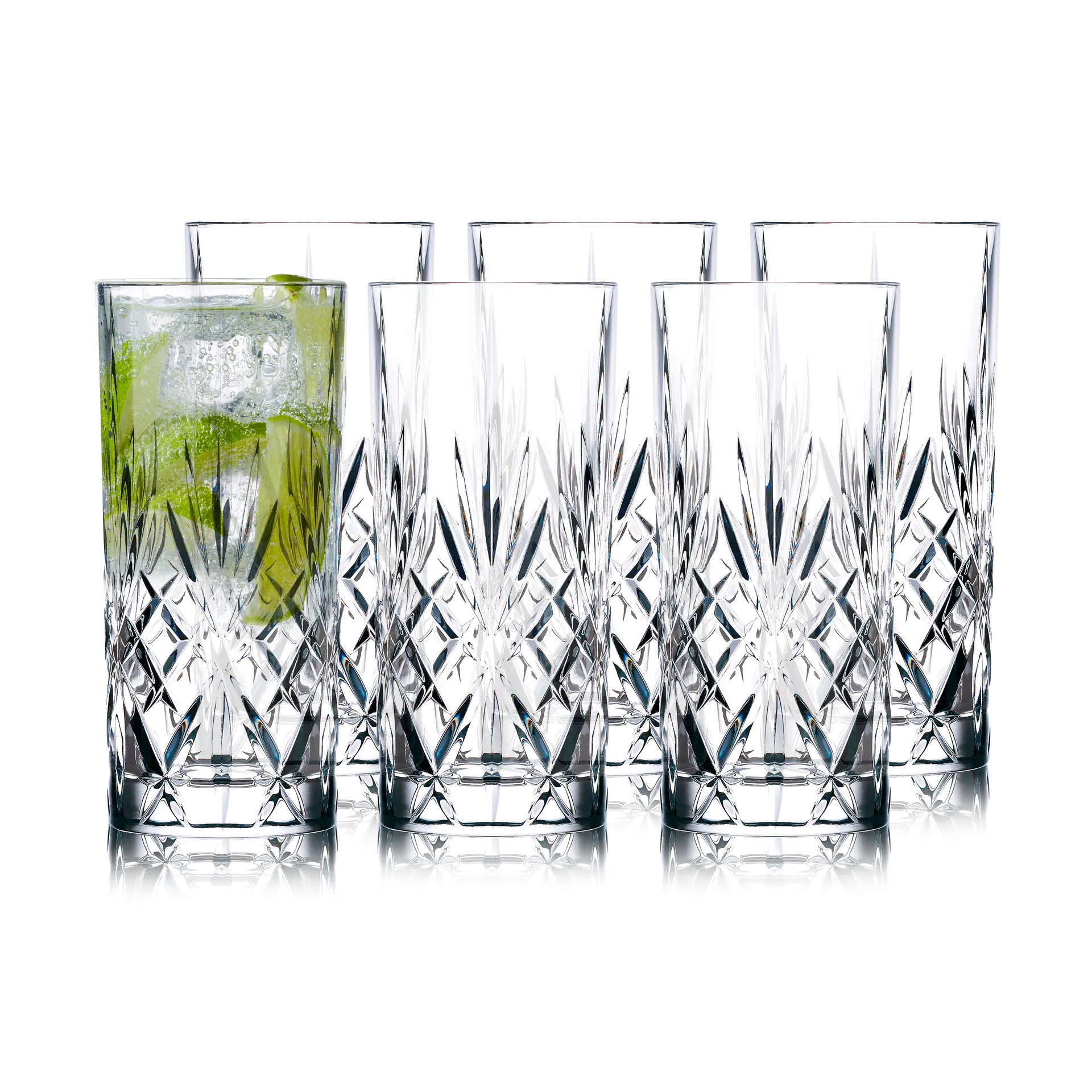 Melodia ハイボールグラス 36 cl 6本セット, Crystal Lyngby Glas