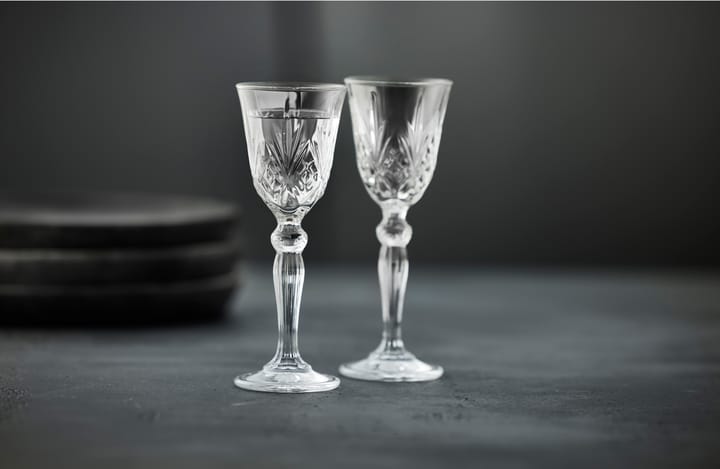 Melodia スナップグラス 脚付き 5 cl 4本セット - Clear - Lyngby Glas