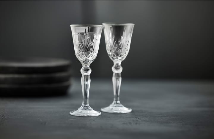 Melodia スナップグラス 脚付き 5 cl 4本セット, Clear Lyngby Glas