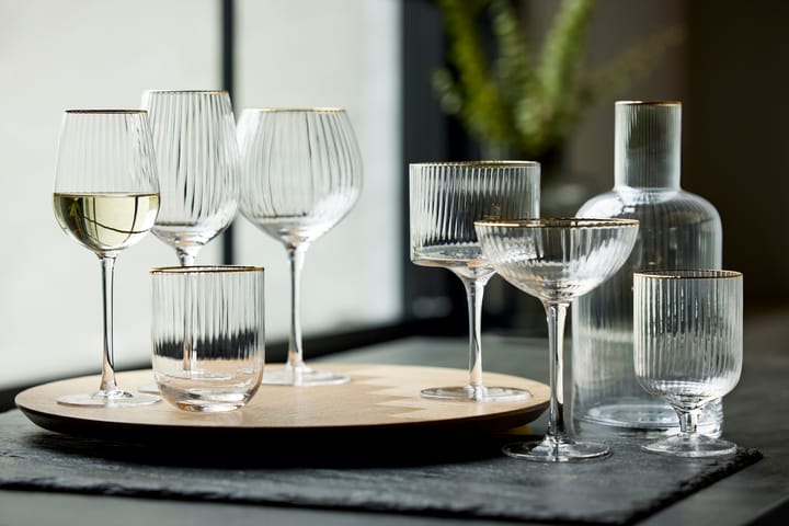 Palermo Gold ジン & トニックグラス 32 cl 4本セット, Clear-gold Lyngby Glas