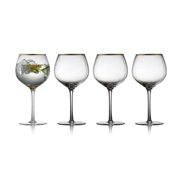 Palermo Gold ジン & トニックグラス 65 cl 4本セット - Clear-gold - Lyngby Glas
