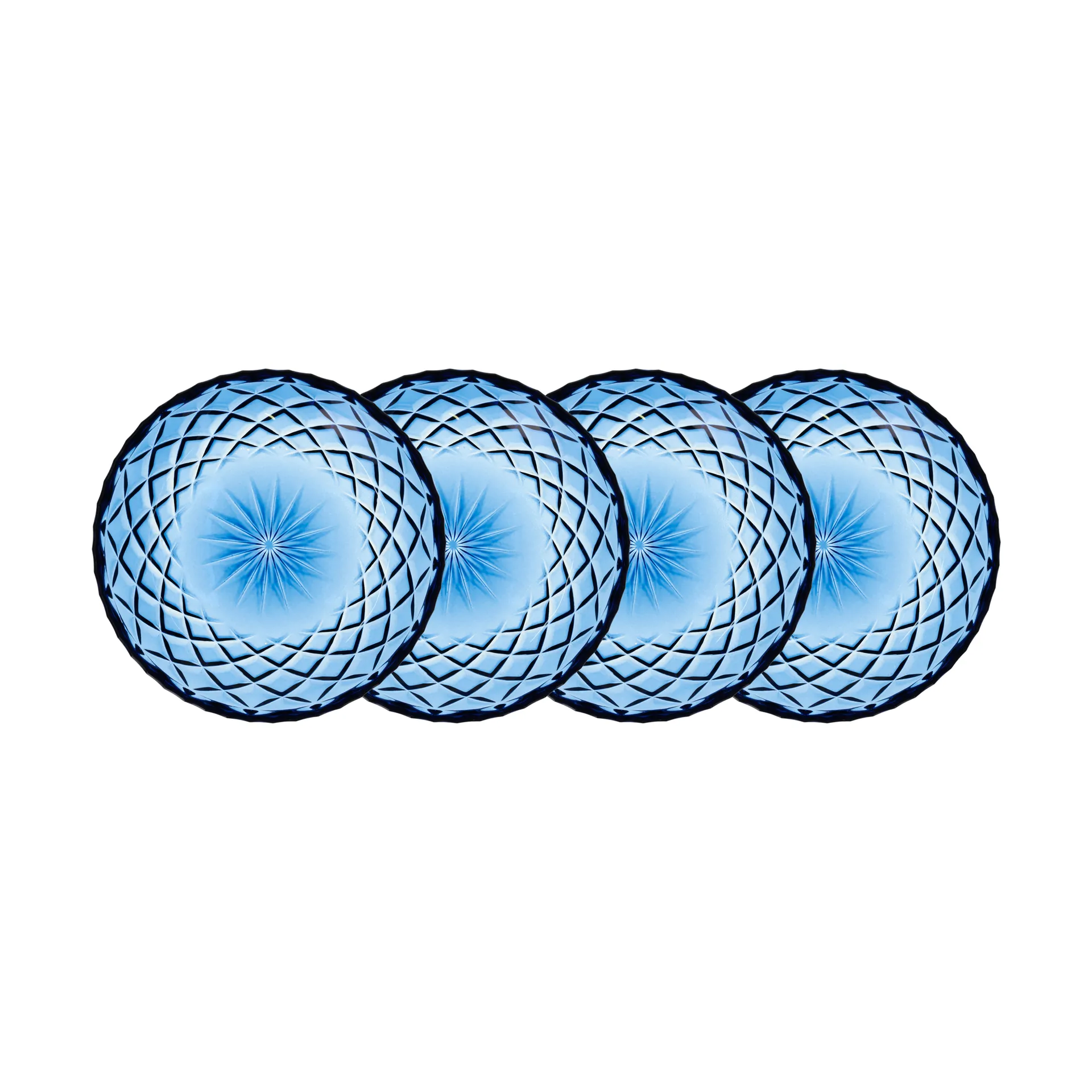 Sorrento スモールプレート Ø16 cm 4個セット, Blue Lyngby Glas