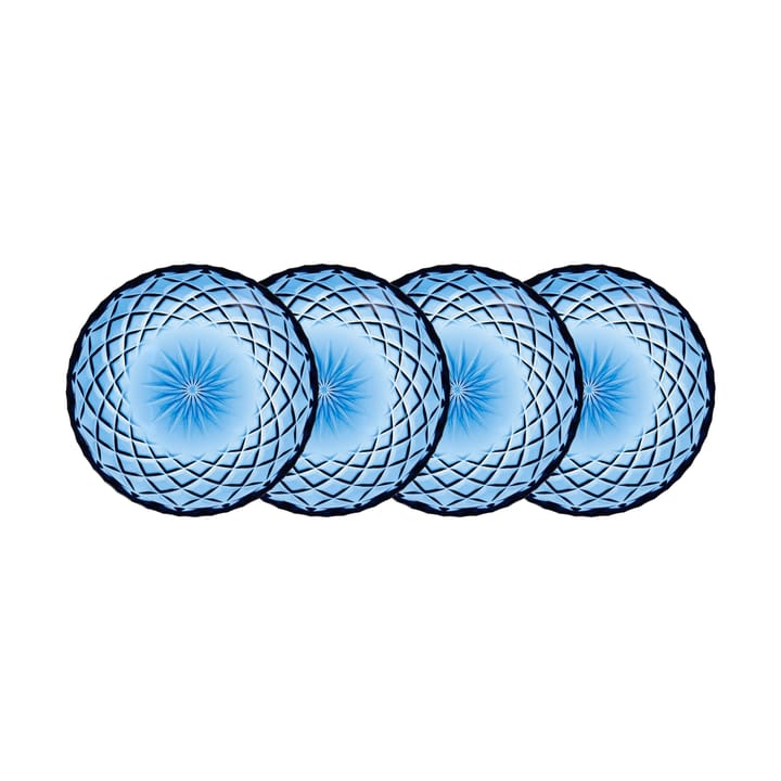 Sorrento スモールプレート Ø16 cm 4個セット - Blue - Lyngby Glas