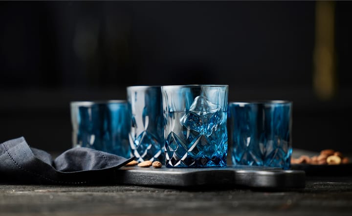 Sorrento ウイスキーグラス 32 cl 4本セット - Blue - Lyngby Glas