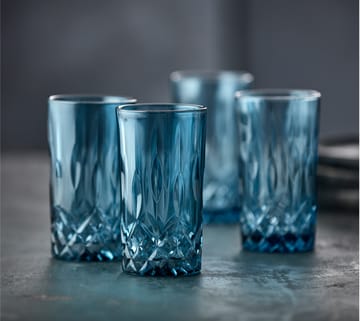 Sorrento ハイボールグラス 38 cl 4本セット - Blue - Lyngby Glas