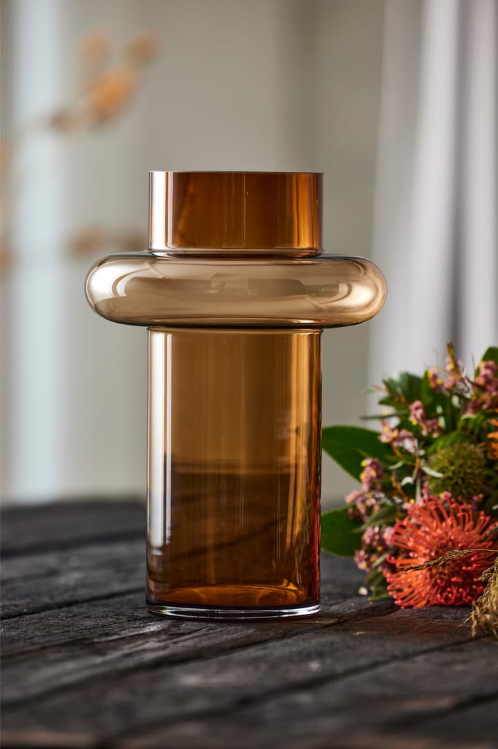 Tube ガラス花瓶 30 cm, Amber Lyngby Glas