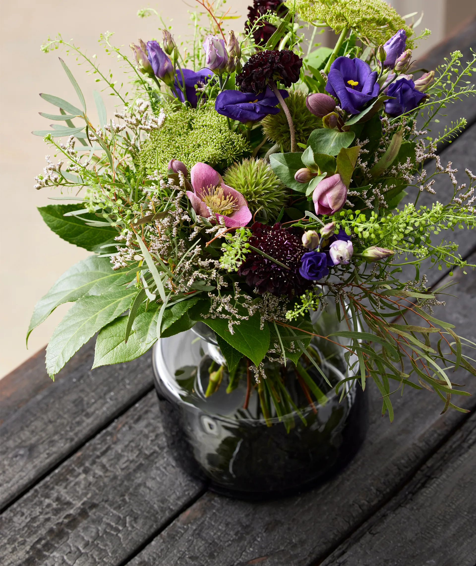 Tubular グラス 花瓶 20 cm, Smoke Lyngby Glas