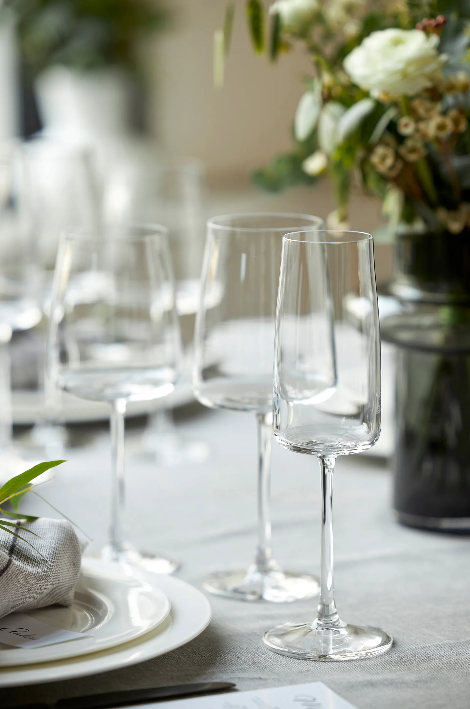 Zero シャンパングラス 30 cl 4本セット, Crystal Lyngby Glas