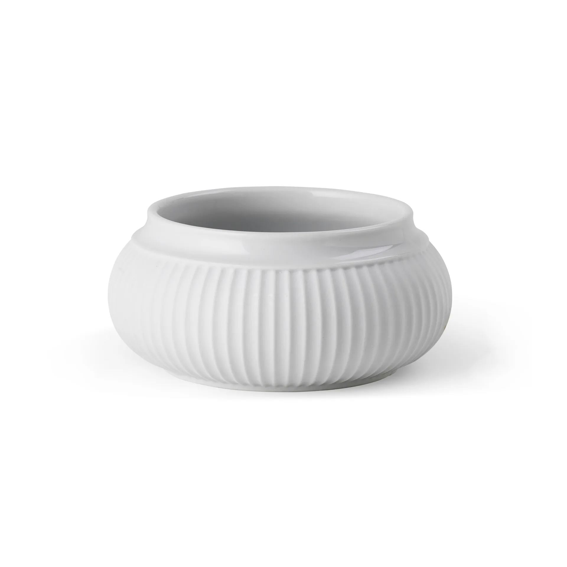 Curve ブロック キャンドルスティック Ø11 cm, White Lyngby Porcelæn | リュンビューポーセリン