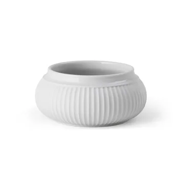 Curve ブロック キャンドルスティック Ø11 cm - White - Lyngby Porcelæn | リュンビューポーセリン