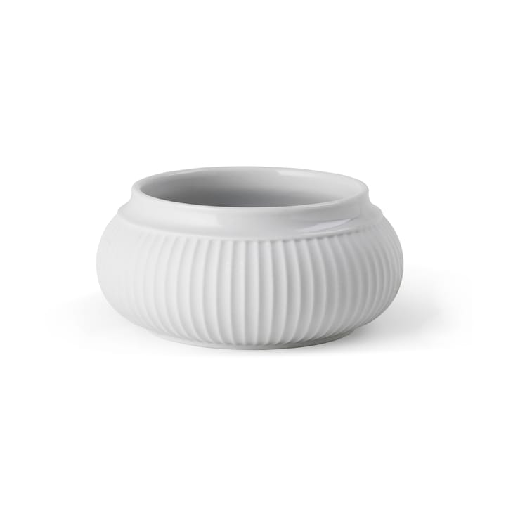 Curve ブロック キャンドルスティック Ø11 cm - White - Lyngby Porcelæn | リュンビューポーセリン