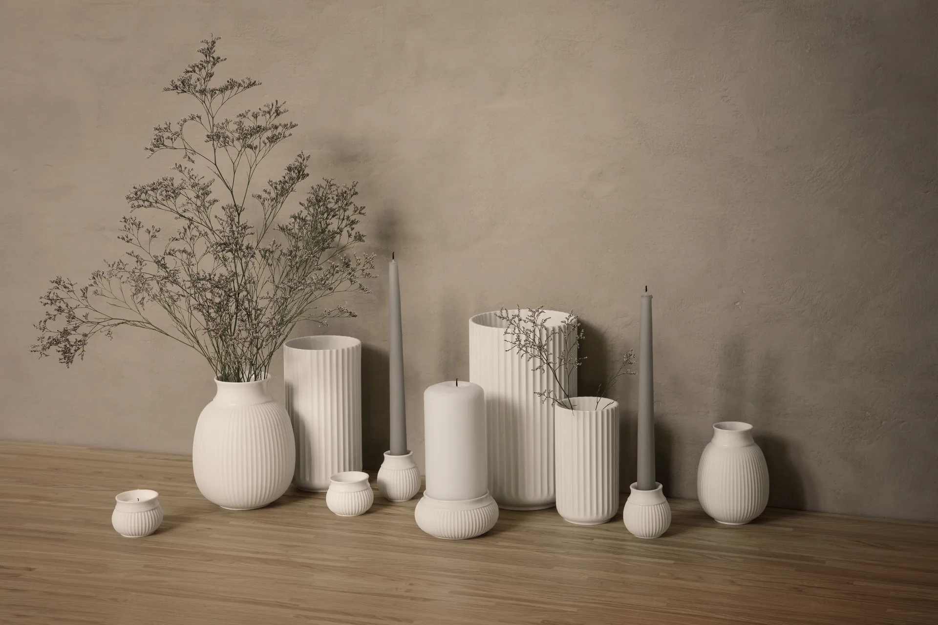 Curve ランタン Ø6.5 cm, White Lyngby Porcelæn | リュンビューポーセリン