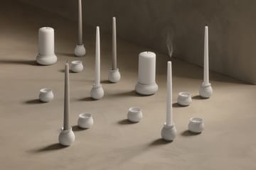 Curve キャンドルスティック 7 cm - White - Lyngby Porcelæn | リュンビューポーセリン