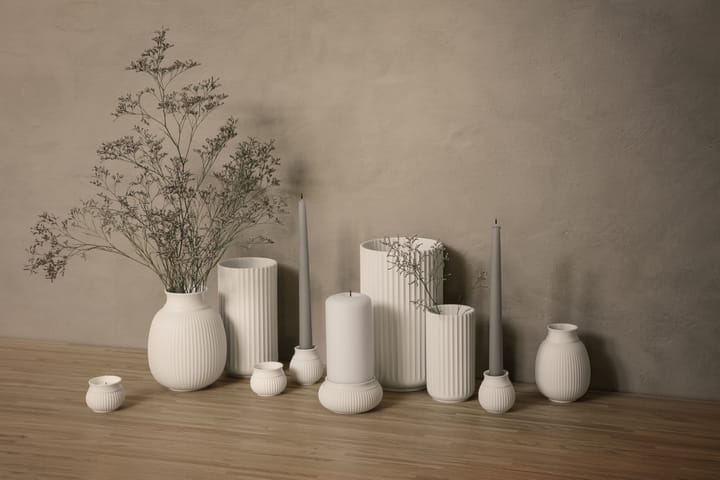 Curve キャンドルスティック 7 cm, White Lyngby Porcelæn | リュンビューポーセリン