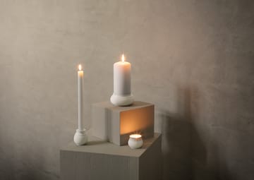 Curve キャンドルスティック 7 cm - White - Lyngby Porcelæn | リュンビューポーセリン