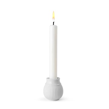 Curve キャンドルスティック 7 cm - White - Lyngby Porcelæn | リュンビューポーセリン