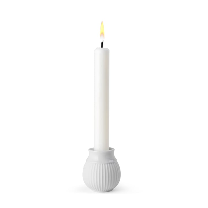 Curve キャンドルスティック 7 cm, White Lyngby Porcelæn | リュンビューポーセリン