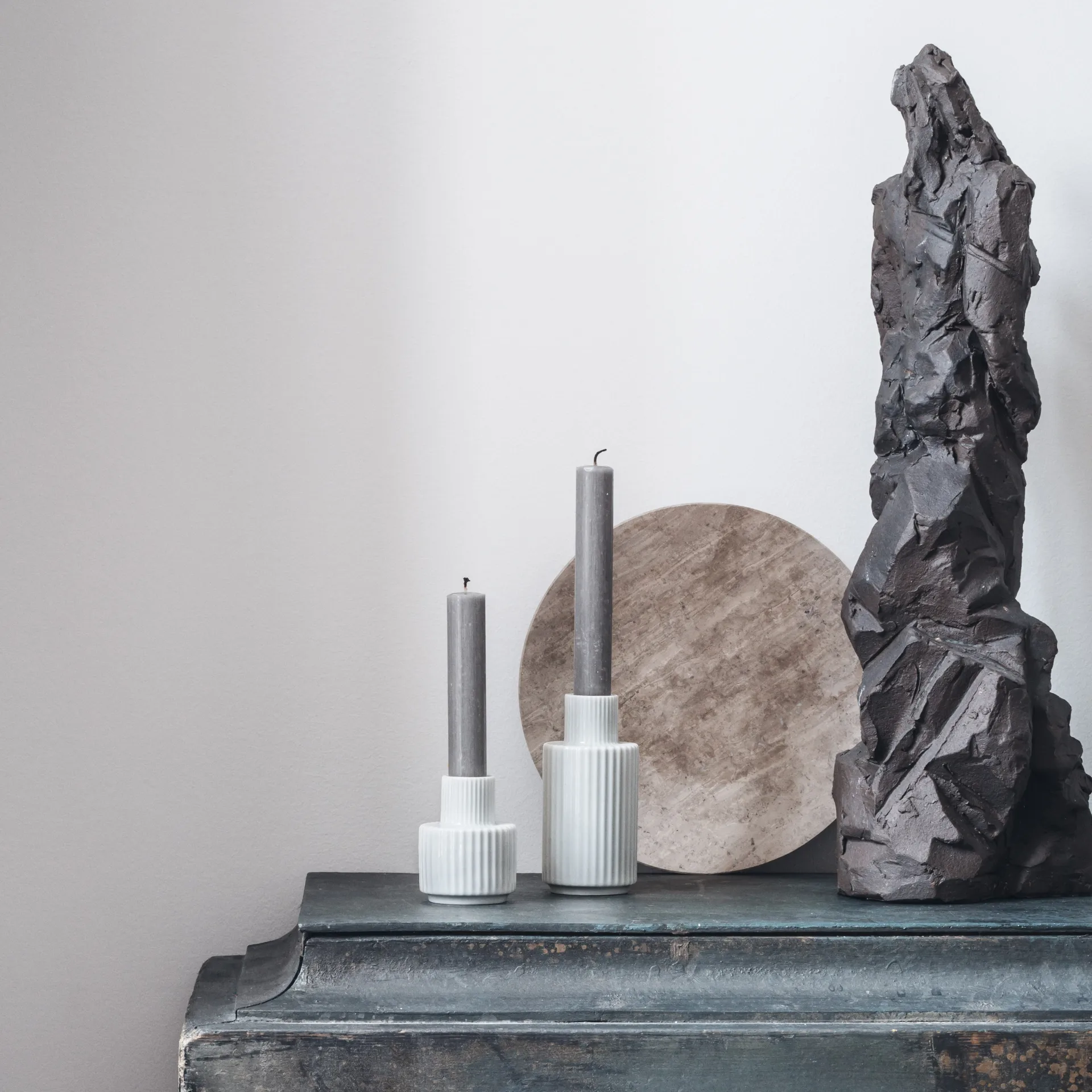 Lyngby 花瓶 キャンドル ホルダー ホワイト, 11 cm Lyngby Porcelæn | リュンビューポーセリン