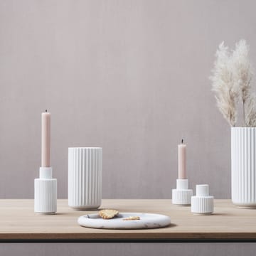 Lyngby 花瓶 キャンドル ホルダー ホワイト - 11 cm - Lyngby Porcelæn | リュンビューポーセリン