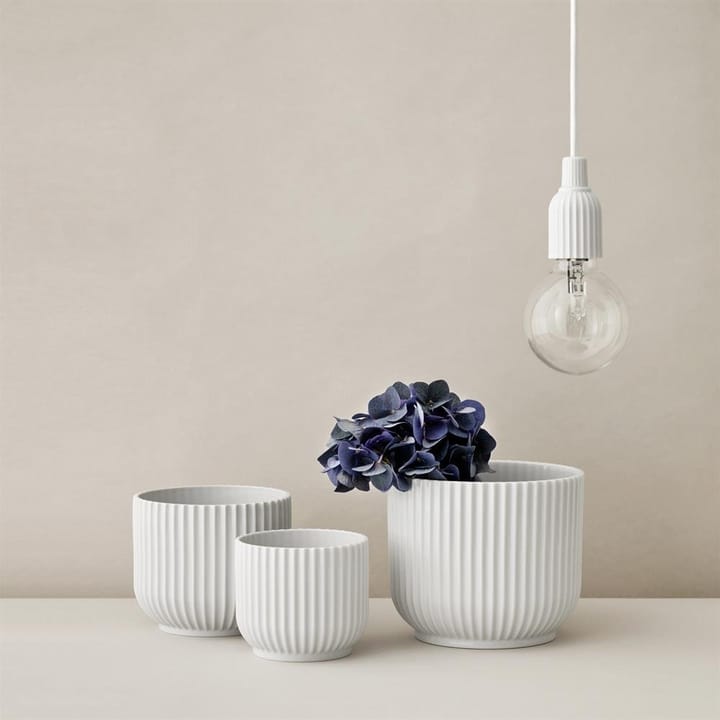 Lyngby 植木鉢 ホワイト, Ø11,5 cm Lyngby Porcelæn | リュンビューポーセリン