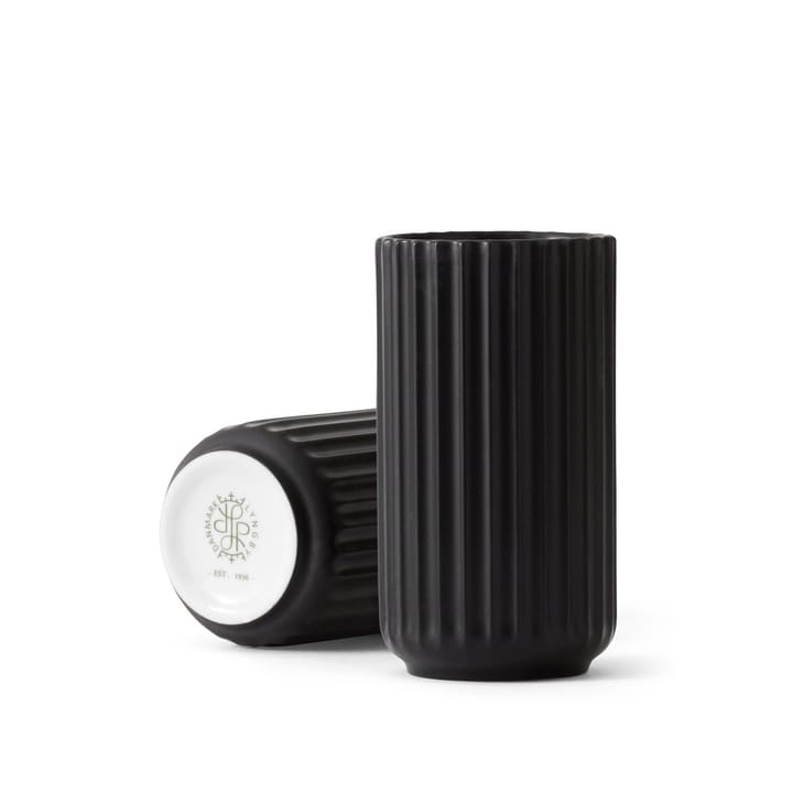 Lyngby 花瓶 ブラック マット, 12 cm Lyngby Porcelæn | リュンビューポーセリン