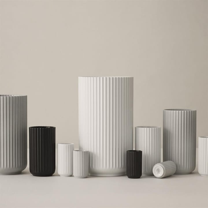Lyngby 花瓶 ブラック マット, 12 cm Lyngby Porcelæn | リュンビューポーセリン