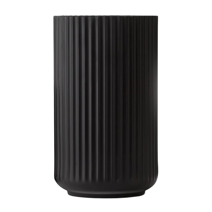 Lyngby 花瓶 ブラック マット - 20 cm - Lyngby Porcelæn | リュンビューポーセリン
