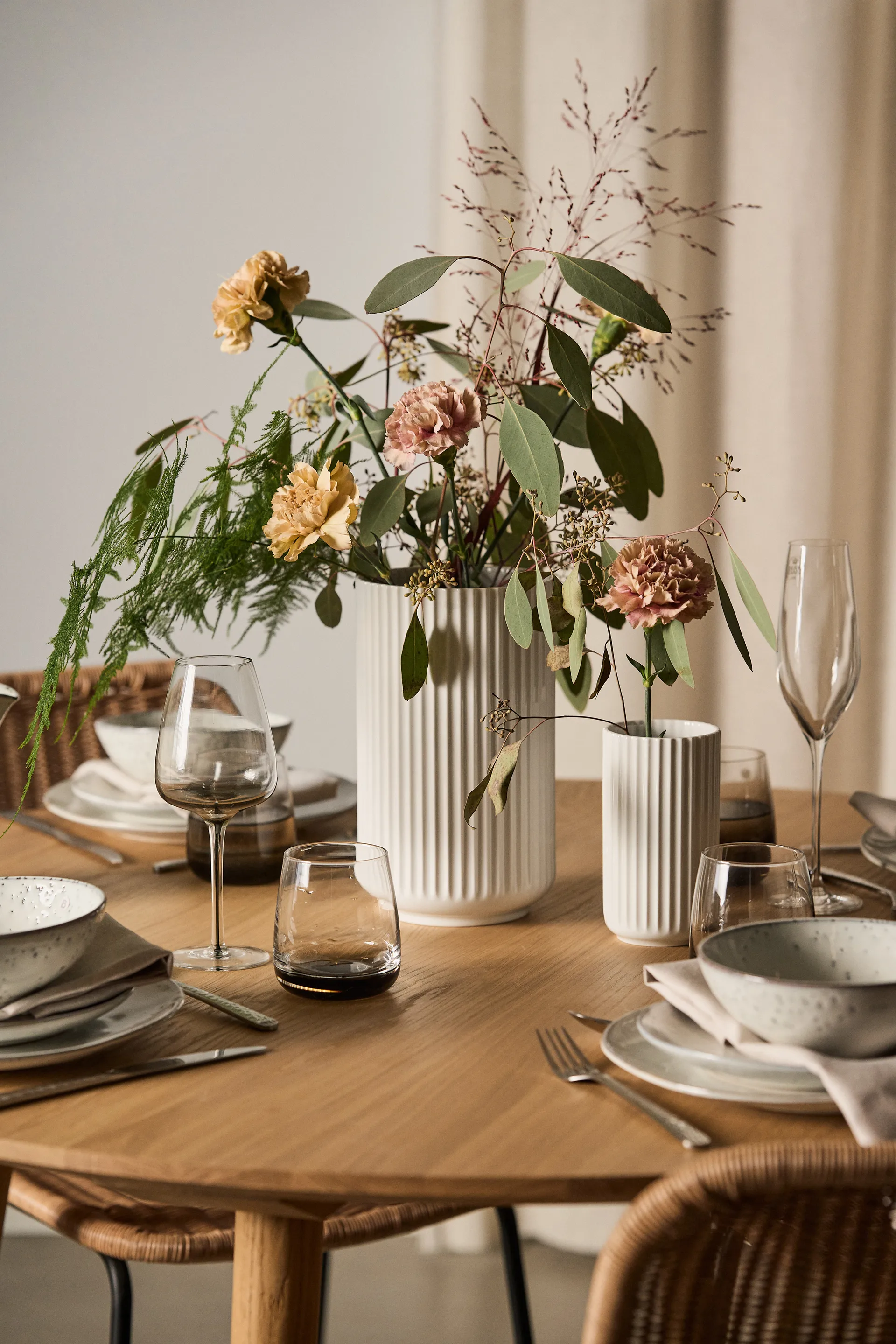 Lyngby 花瓶 ホワイト, 25 cm Lyngby Porcelæn | リュンビューポーセリン