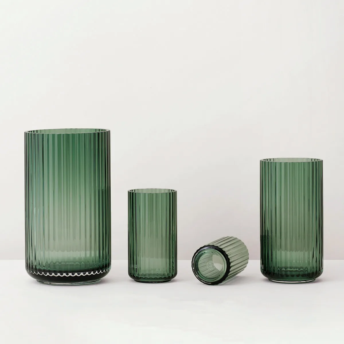 Lyngby 花瓶 ガラス コペンハーゲングリーン, 38 cm Lyngby Porcelæn | リュンビューポーセリン