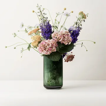 Lyngby 花瓶 ガラス コペンハーゲングリーン - 38 cm - Lyngby Porcelæn | リュンビューポーセリン