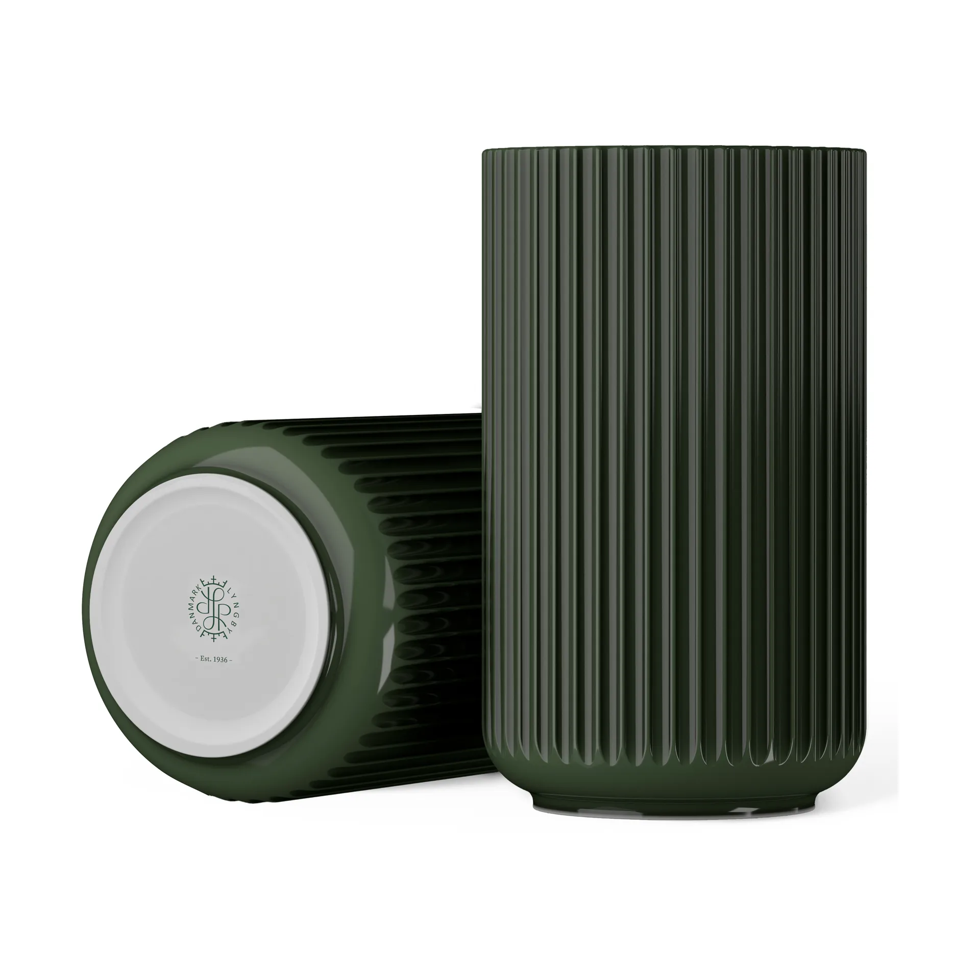 Lyngby 花瓶, Dark green, 31 cm Lyngby Porcelæn | リュンビューポーセリン