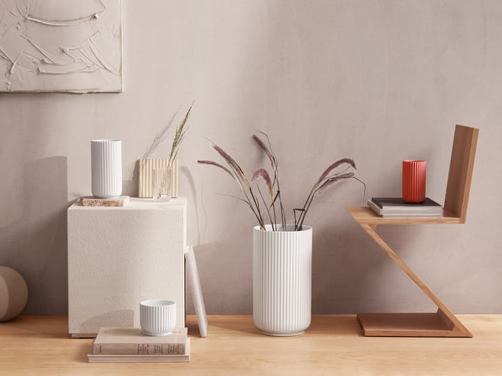 Lyngby 花瓶, Red, 15.5 cm Lyngby Porcelæn | リュンビューポーセリン
