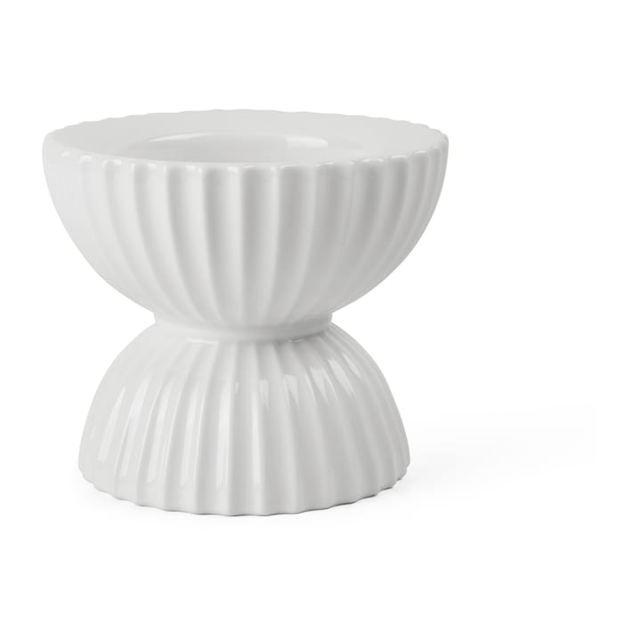 Lyngby Tura ブロックキャンドルホルダー Ø11.5 cm - White - Lyngby Porcelæn | リュンビューポーセリン